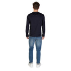 Armani Exchange Blue Cotton Long Sleeve T-Shirt Armani Exchange