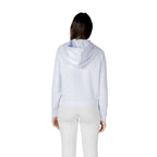 Armani Exchange White Viscose Hoodie Armani Exchange