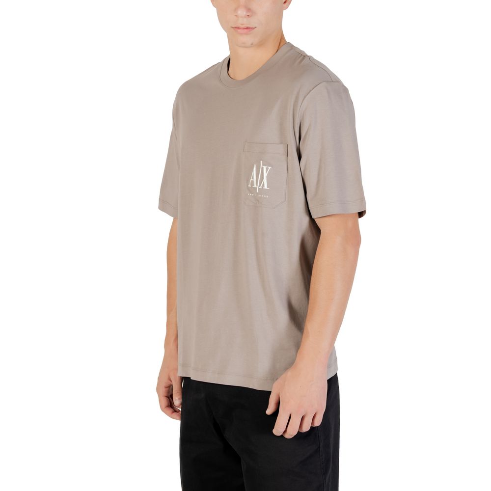Armani Exchange Brown Cotton Sportswear Armani Exchange