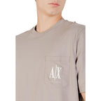Armani Exchange Brown Cotton Sportswear Armani Exchange