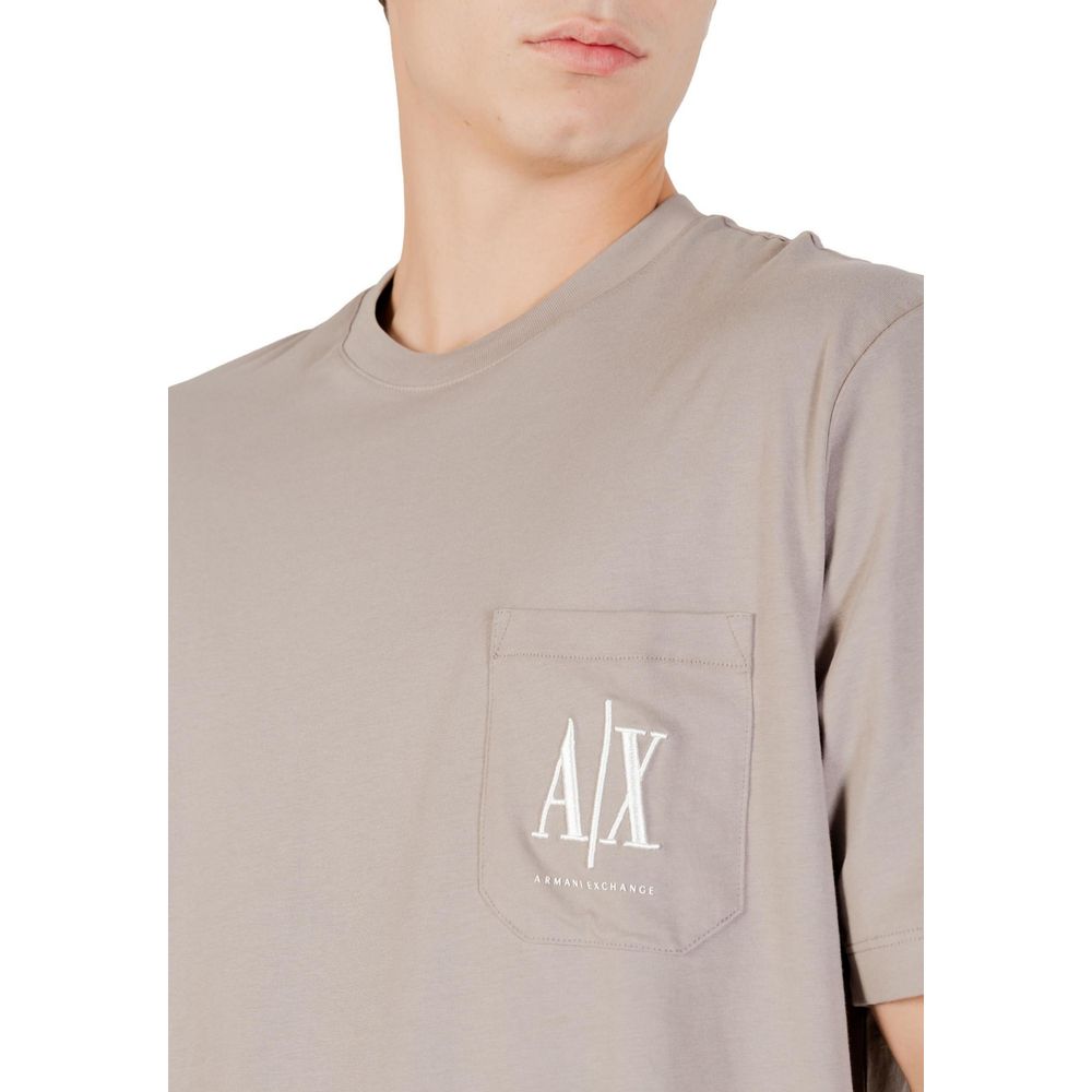 Armani Exchange Brown Cotton Sportswear Armani Exchange