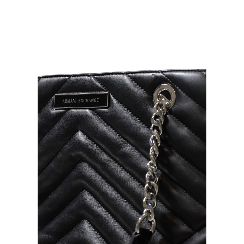 Armani Exchange Black Polyester Handbag Armani Exchange