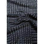 Armani Exchange Blue Viscose Scarf Armani Exchange