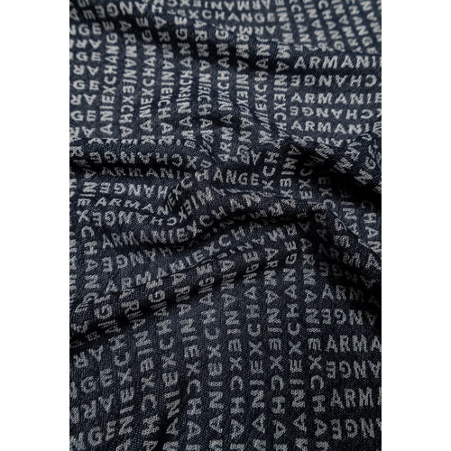 Armani Exchange Blue Viscose Scarf Armani Exchange