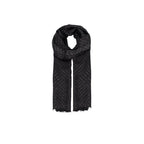 Armani Exchange Black Viscose Scarf Armani Exchange