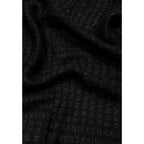 Armani Exchange Black Viscose Scarf Armani Exchange
