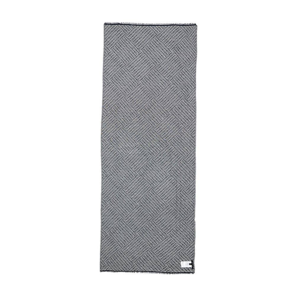 Armani Exchange Blue Viscose Scarf Armani Exchange