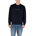 Armani Exchange Blue Cotton Sweatshirt Armani Exchange