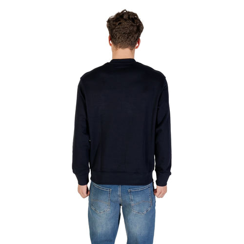 Armani Exchange Blue Cotton Sweatshirt Armani Exchange