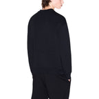 Armani Exchange Black Cotton Sweatshirt Armani Exchange