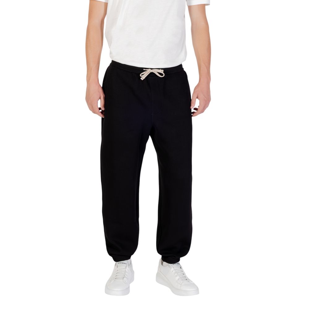 Armani Exchange Black Cotton Joggers (Workout Pants) Armani Exchange