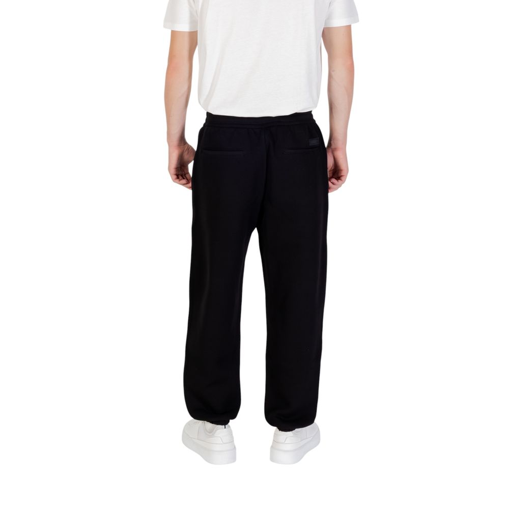 Armani Exchange Black Cotton Joggers (Workout Pants) Armani Exchange