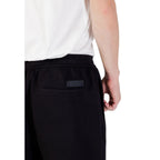Armani Exchange Black Cotton Joggers (Workout Pants) Armani Exchange
