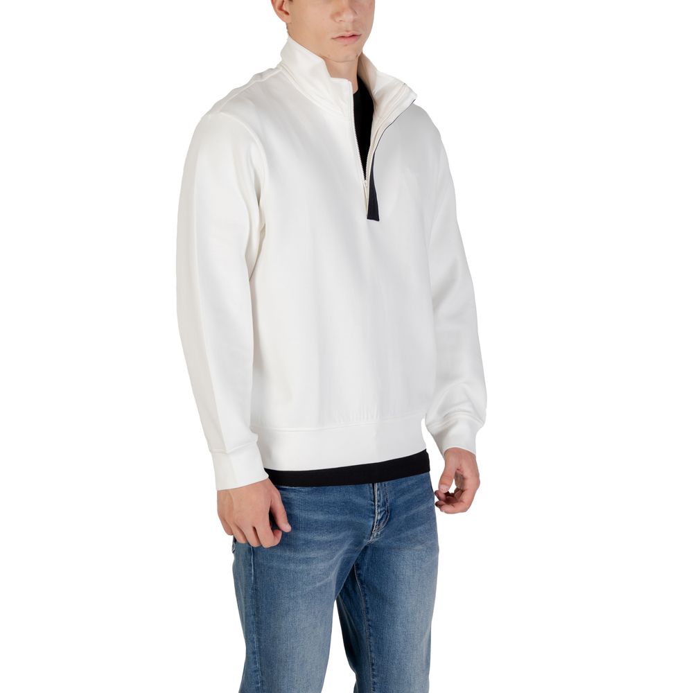Armani Exchange Cream Cotton Sweatshirt Armani Exchange