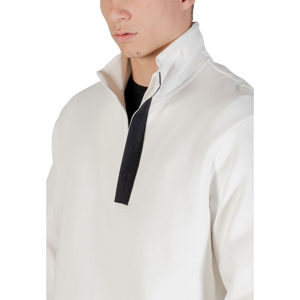 Armani Exchange Cream Cotton Sweatshirt Armani Exchange