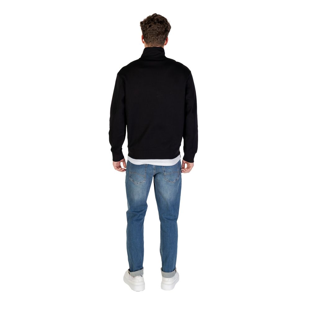Armani Exchange Black Cotton Sweatshirt Armani Exchange