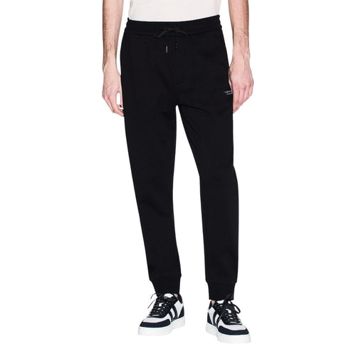 Armani Exchange Black Cotton Joggers (Workout Pants) Armani Exchange