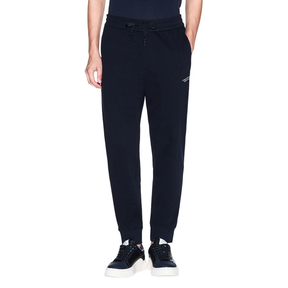 Armani Exchange Blue Cotton Joggers (Workout Pants) Armani Exchange