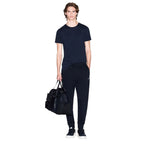 Armani Exchange Blue Cotton Joggers (Workout Pants) Armani Exchange