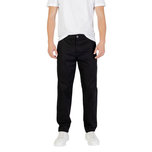 Armani Exchange Black Cotton Skinny Pants Armani Exchange