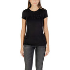 Armani Exchange Black Cotton T-Shirt Armani Exchange