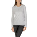 Armani Exchange White Cotton Long Sleeve T-Shirt Armani Exchange