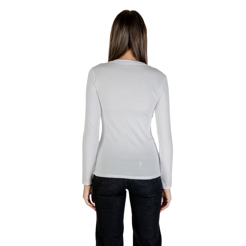 Armani Exchange White Cotton T-Shirt Armani Exchange