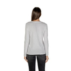 Armani Exchange White Cotton Long Sleeve T-Shirt Armani Exchange