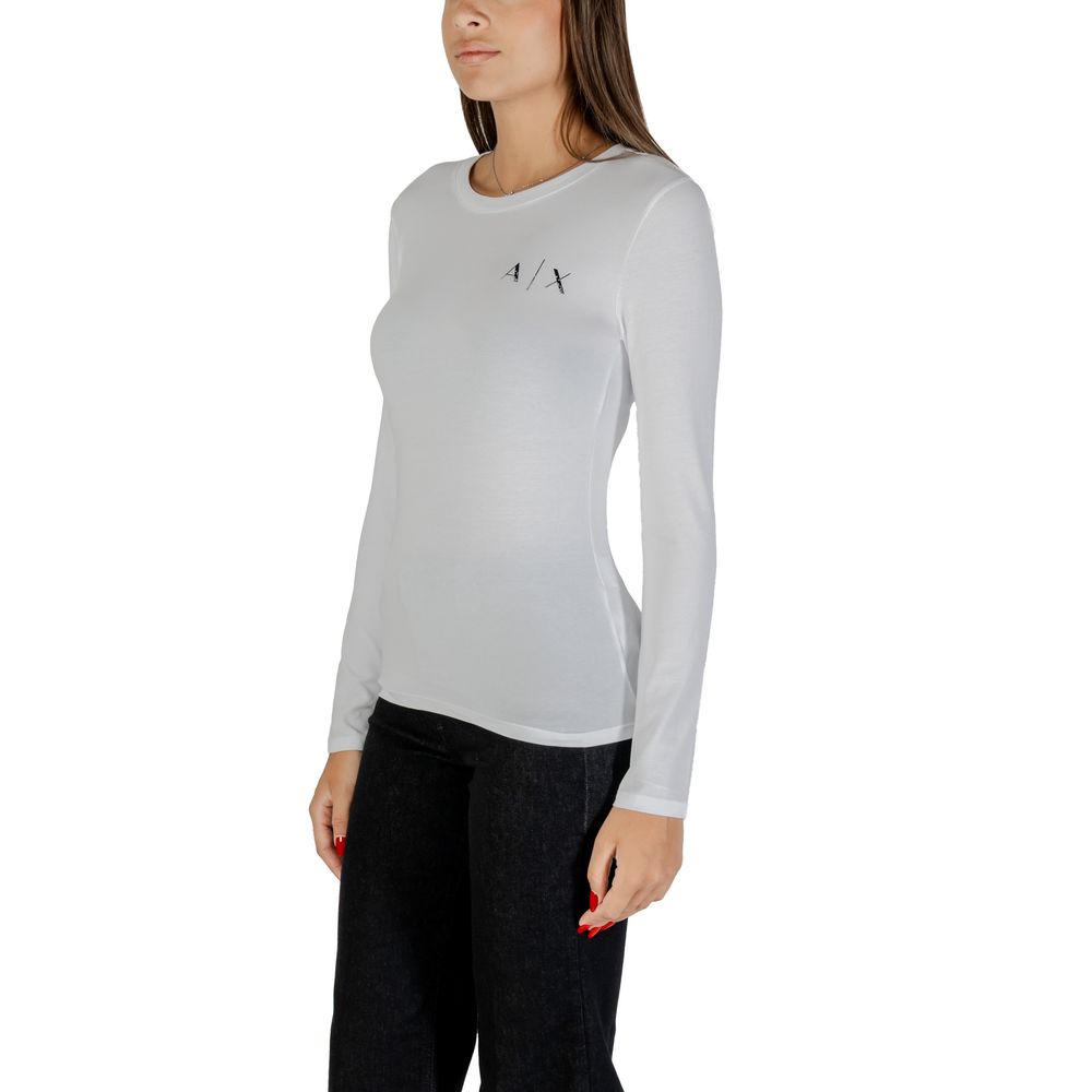 Armani Exchange White Cotton T-Shirt Armani Exchange
