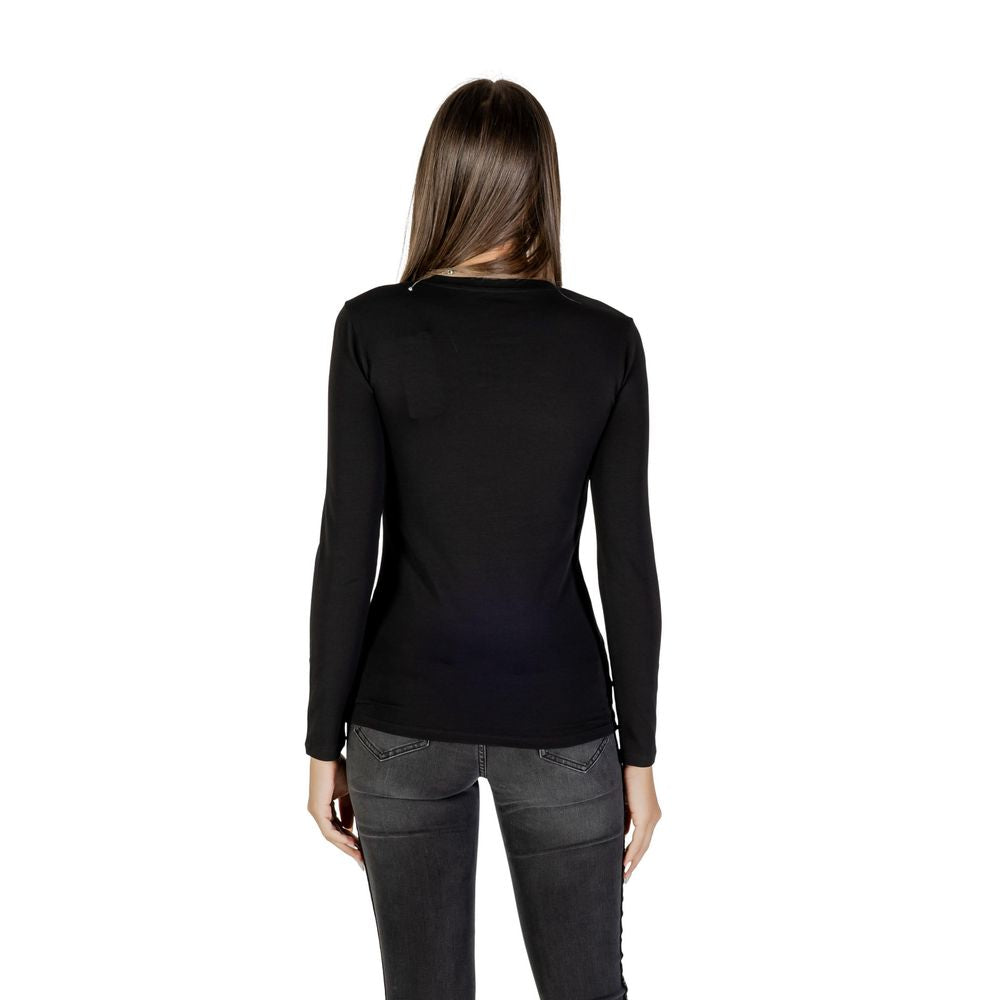 Armani Exchange Black Cotton T-Shirt Armani Exchange