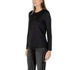 Armani Exchange Black Cotton Long Sleeve T-Shirt Armani Exchange