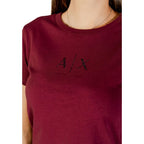 Armani Exchange Bordeaux Cotton T-Shirt Armani Exchange