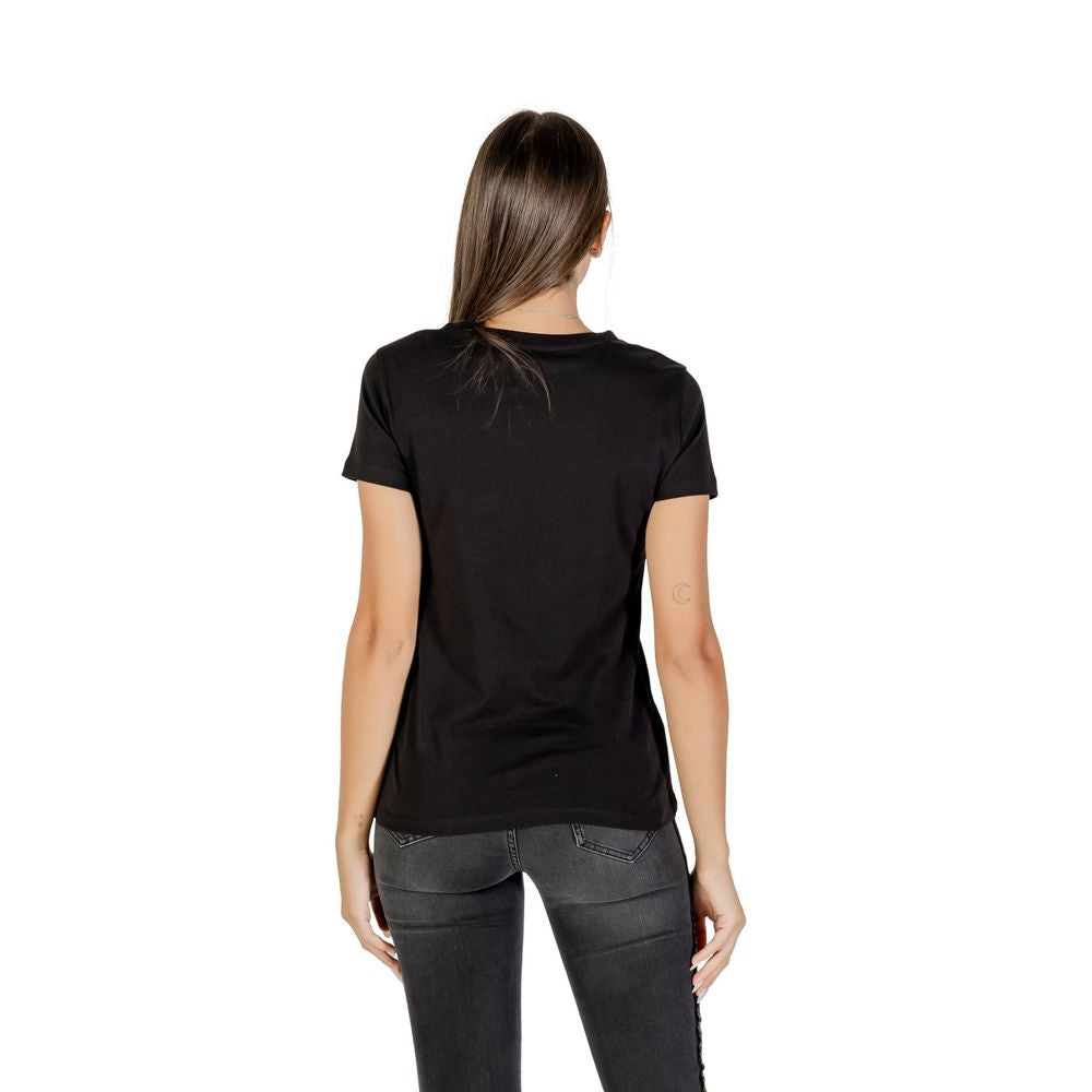 Armani Exchange Black Cotton T-Shirt Armani Exchange
