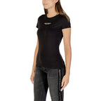 Armani Exchange Black Cotton T-Shirt Armani Exchange