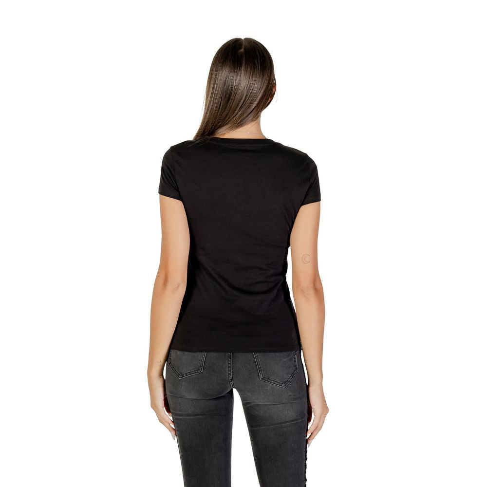 Armani Exchange Black Cotton T-Shirt Armani Exchange