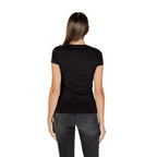 Armani Exchange Black Cotton T-Shirt Armani Exchange
