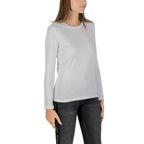 Armani Exchange White Cotton Long Sleeve T-Shirt Armani Exchange