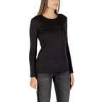 Armani Exchange Black Cotton Long Sleeve T-Shirt Armani Exchange