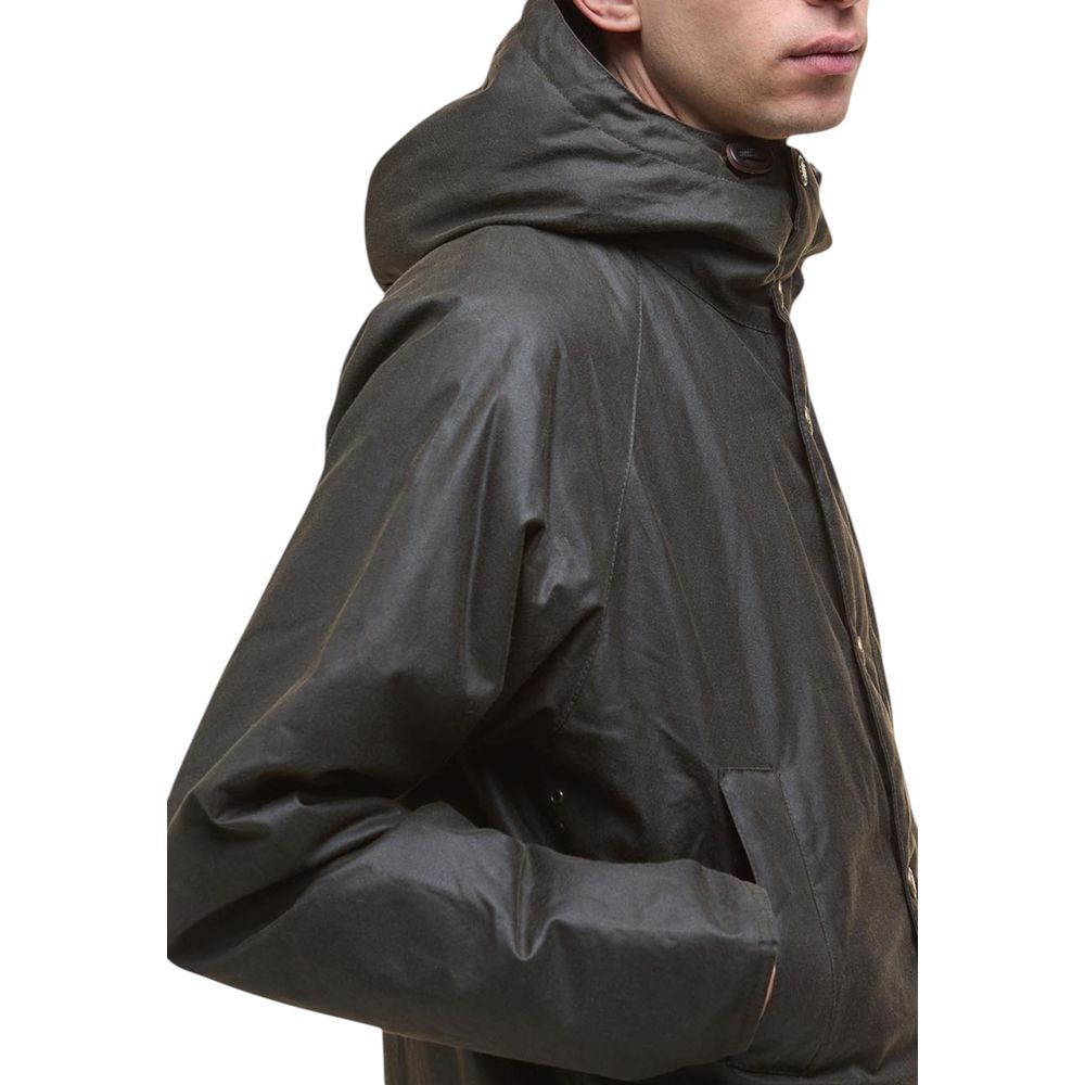 Barbour Green Cotton Parka Barbour