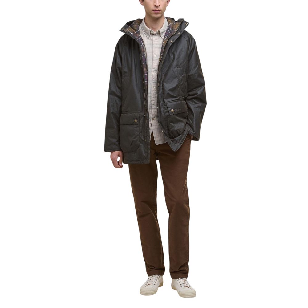 Barbour Green Cotton Parka Barbour