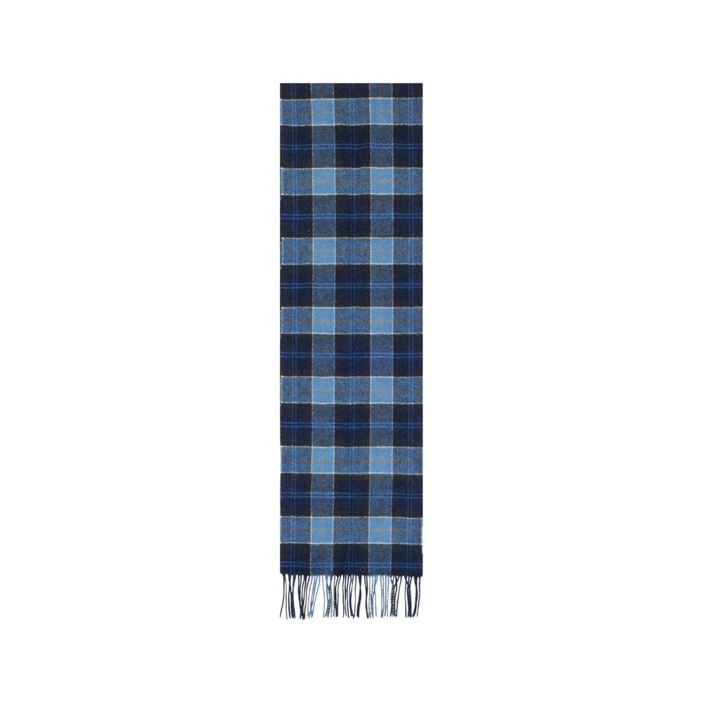 Barbour Blue Wool Scarf Barbour