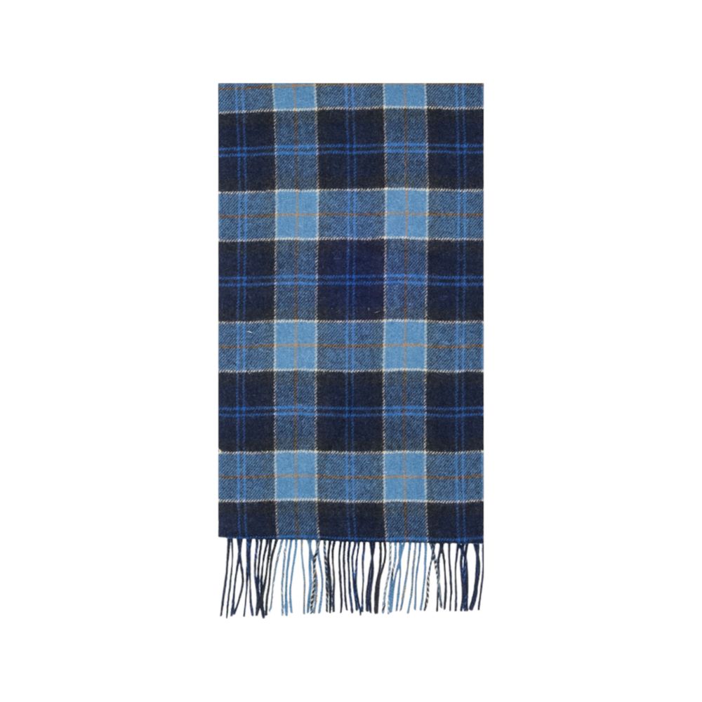 Barbour Blue Wool Scarf Barbour