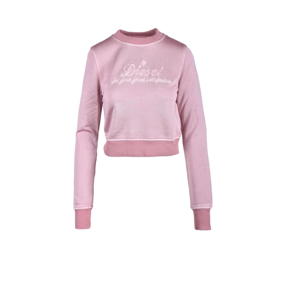 Diesel Pink Viscose Sweatshirt Diesel