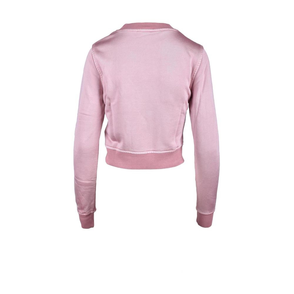 Diesel Pink Viscose Sweatshirt Diesel