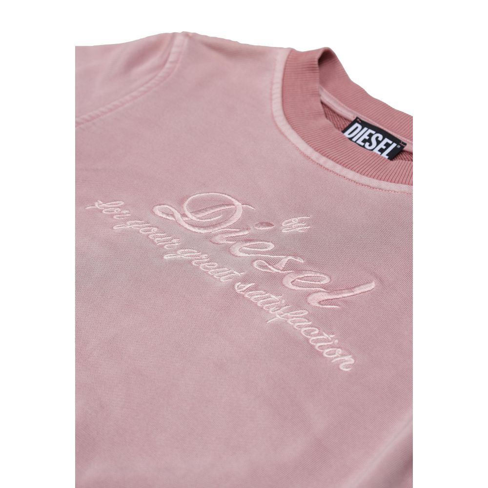 Diesel Pink Viscose Sweatshirt Diesel