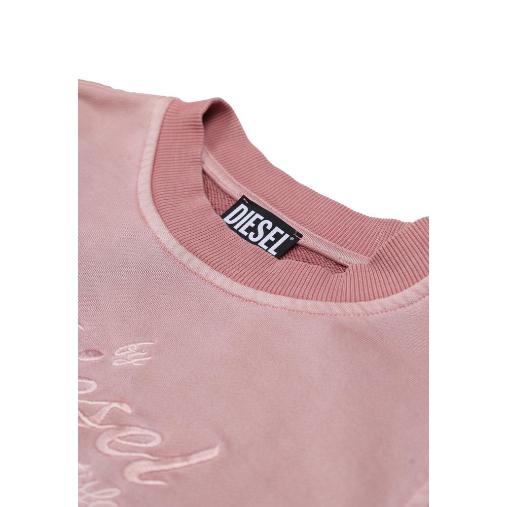 Diesel Pink Viscose Sweatshirt Diesel