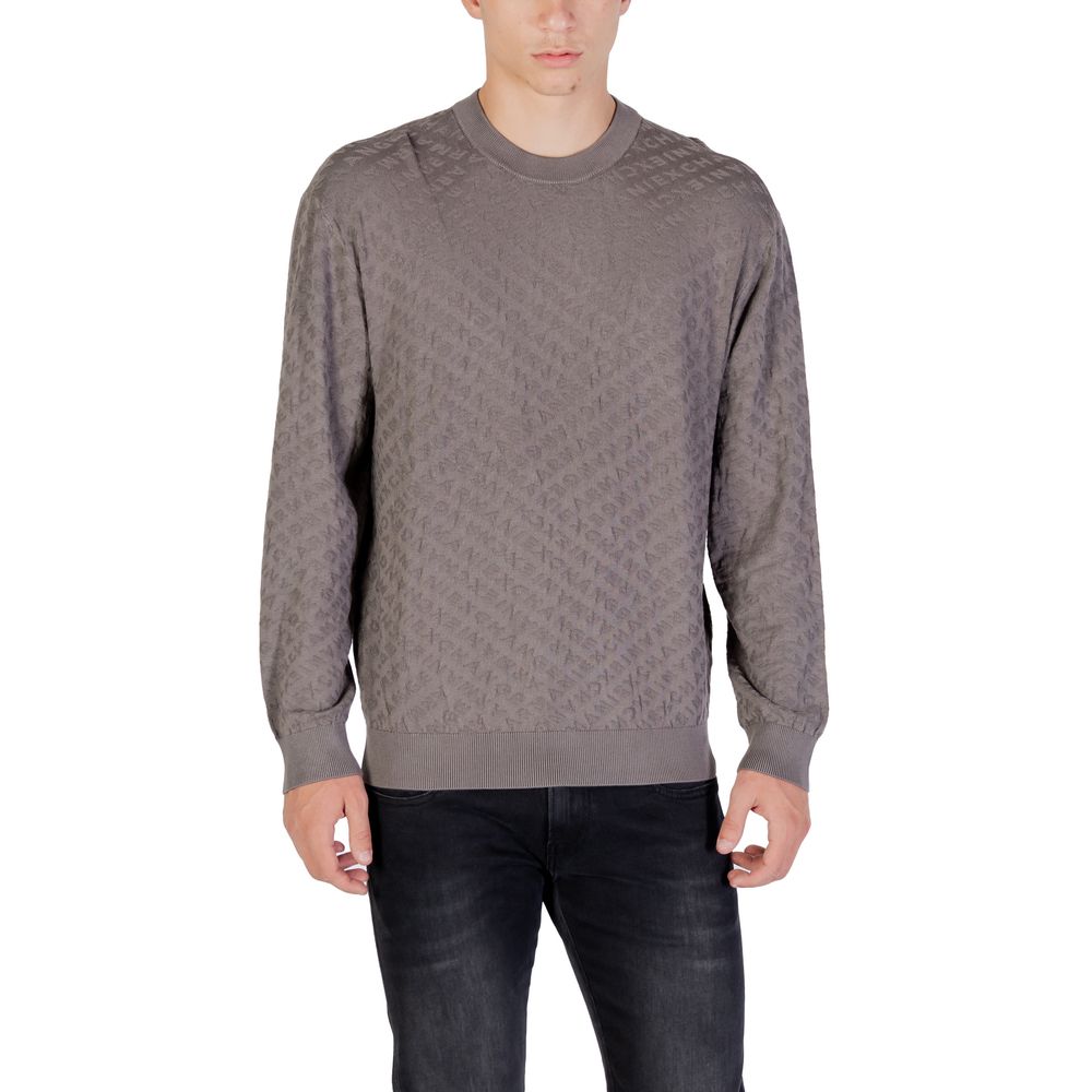 Armani Exchange Gray Polyamide Sweatshirt Armani Exchange