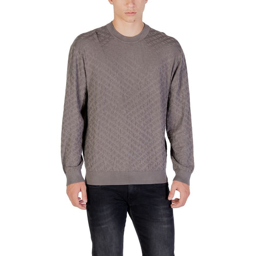 Armani Exchange Gray Polyamide Sweatshirt Armani Exchange