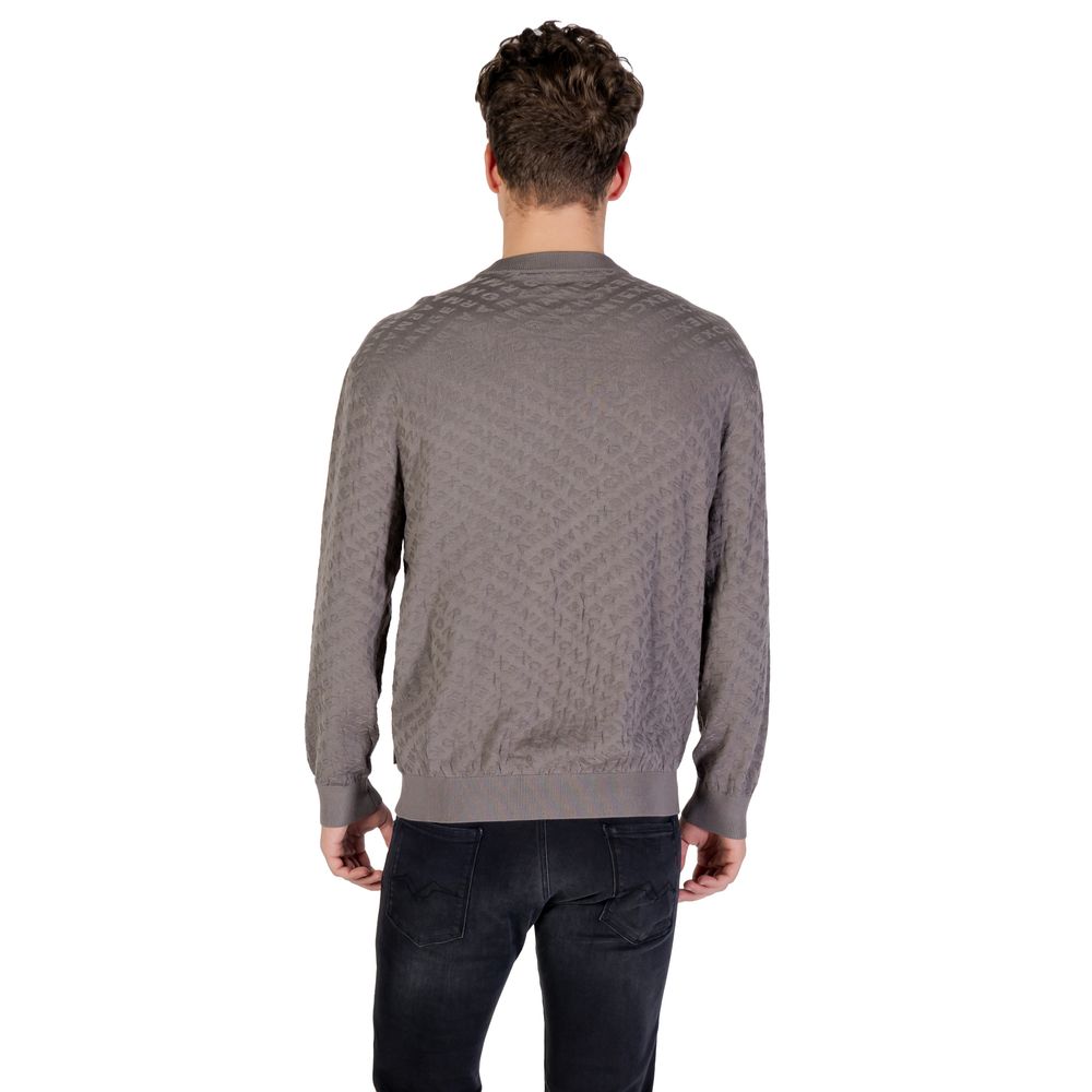 Armani Exchange Gray Polyamide Sweatshirt Armani Exchange