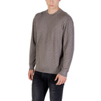 Armani Exchange Gray Polyamide Sweatshirt Armani Exchange